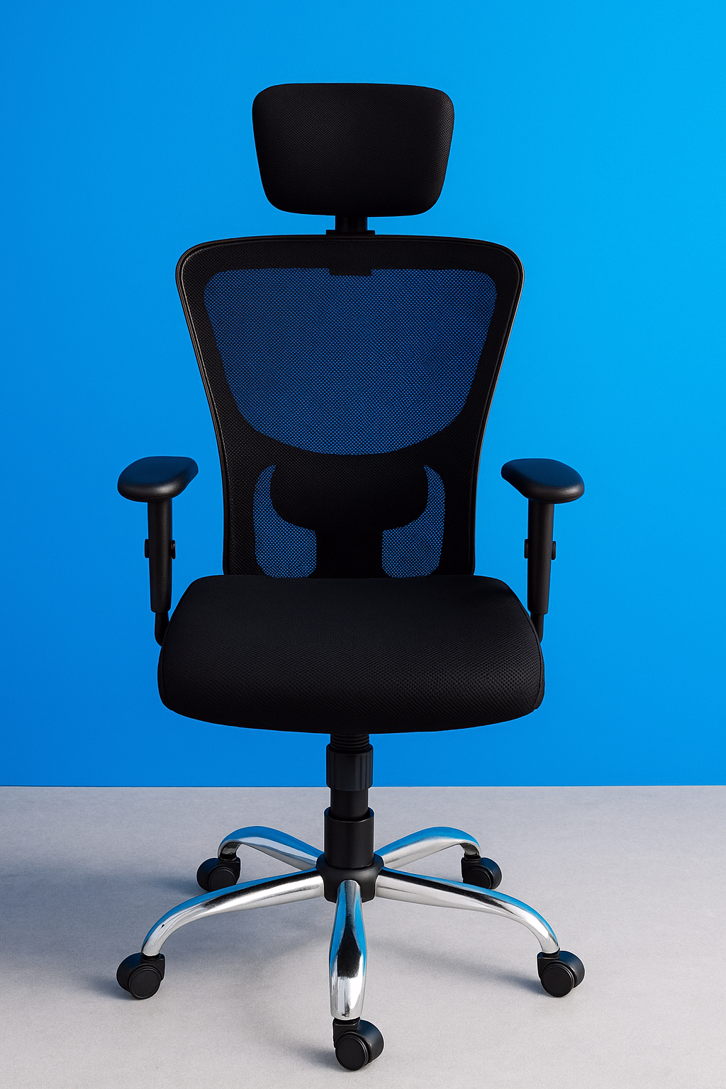 OffheMan Polo Low Back Ergonomic Office Chair - White, Grey