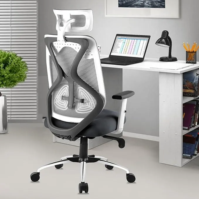 OffheMan HECTOR High Back Ergonomic Office Chair -  Grey