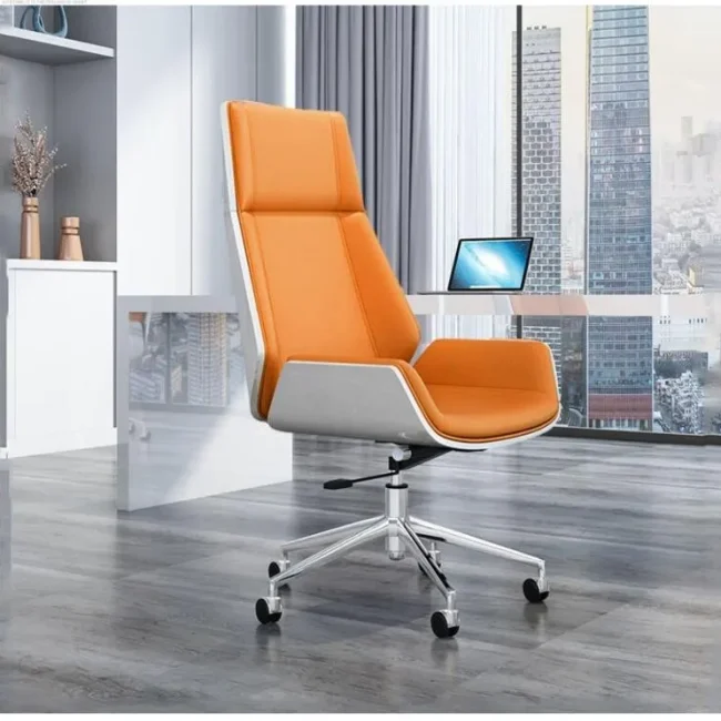 OffheMan BOSS LUXURY High Back Ergonomic Office Chair -  Orange