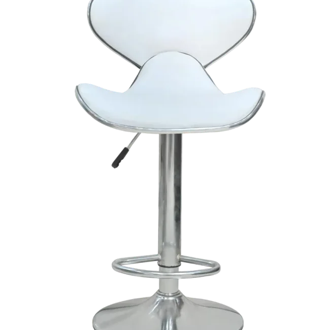 OffheMan HOURS BAR STOOL Low Back Bar Stool -  White