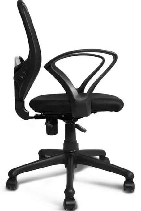 OffheMan PAN NET Mid Back Ergonomic Office Chair -  Black