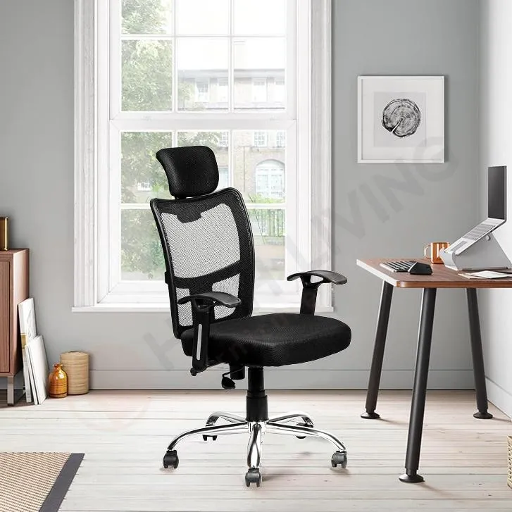 OffheMan BRAVO HI High Back Ergonomic Office Chair -  Black